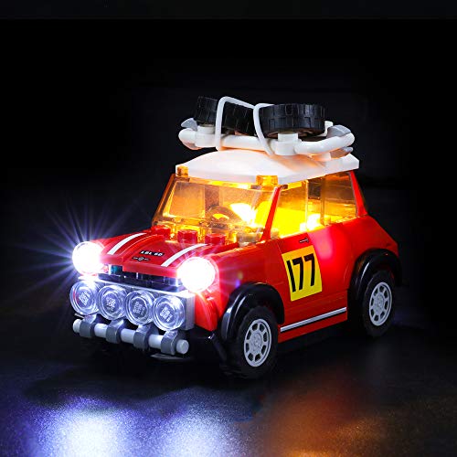 LIGHTAILING Conjunto de Luces (Speed Champions Rally y Mini John Cooper Works Buggy) Modelo de Construcción de Bloques - Kit de luz LED Compatible con Lego 75894 (NO Incluido en el Modelo)