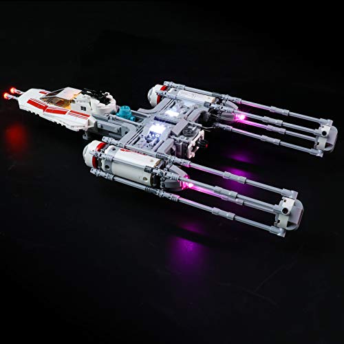 LIGHTAILING Conjunto de Luces (Star Wars Caza Estelar ala-Y de la Resistencia) Modelo de Construcción de Bloques - Kit de luz LED Compatible con Lego 75249 (NO Incluido en el Modelo)