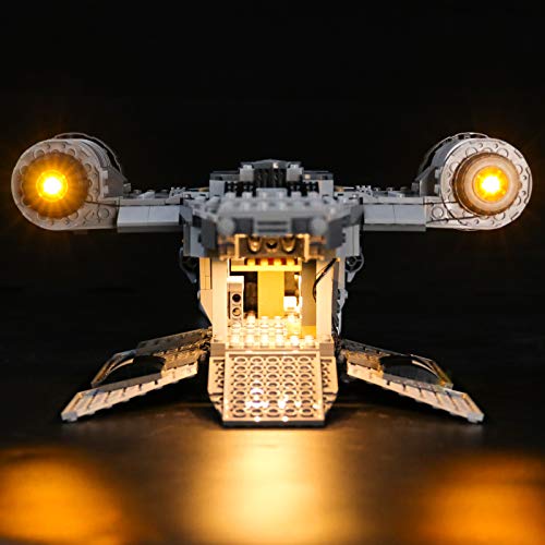 LIGHTAILING Conjunto de Luces (Star Wars The Mandalorian Nave Espacial del Cazarrecompensas) Modelo de Construcción de Bloques - Kit de luz LED Compatible con Lego 75292 (NO Incluido en el Modelo)