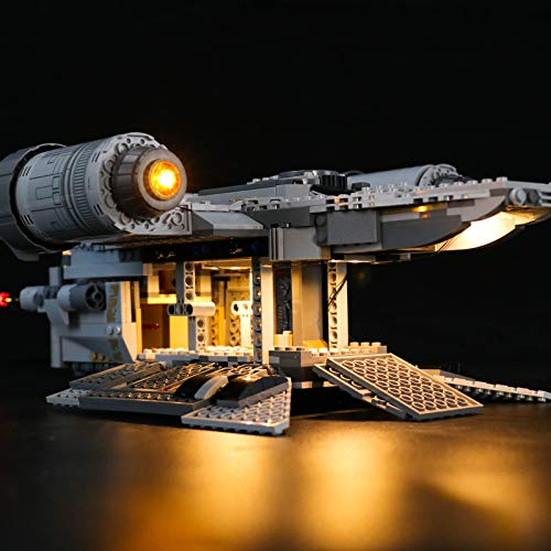 LIGHTAILING Conjunto de Luces (Star Wars The Mandalorian Nave Espacial del Cazarrecompensas) Modelo de Construcción de Bloques - Kit de luz LED Compatible con Lego 75292 (NO Incluido en el Modelo)