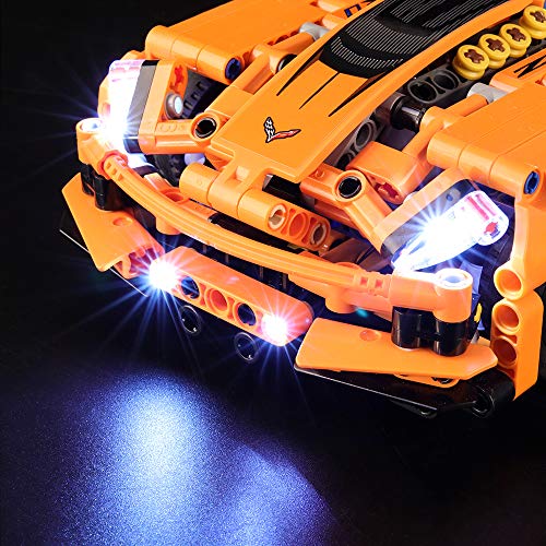 LIGHTAILING Conjunto de Luces (Technic Chevrolet Corvette ZR1) Modelo de Construcción de Bloques - Kit de luz LED Compatible con Lego 42093 (NO Incluido en el Modelo)