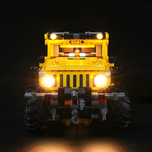 LIGHTAILING Conjunto de Luces (Technic Jeep Wrangler) Modelo de Construcción de Bloques - Kit de luz LED Compatible con Lego 42122(NO Incluido en el Modelo)