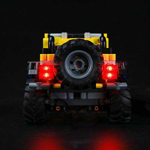 LIGHTAILING Conjunto de Luces (Technic Jeep Wrangler) Modelo de Construcción de Bloques - Kit de luz LED Compatible con Lego 42122(NO Incluido en el Modelo)