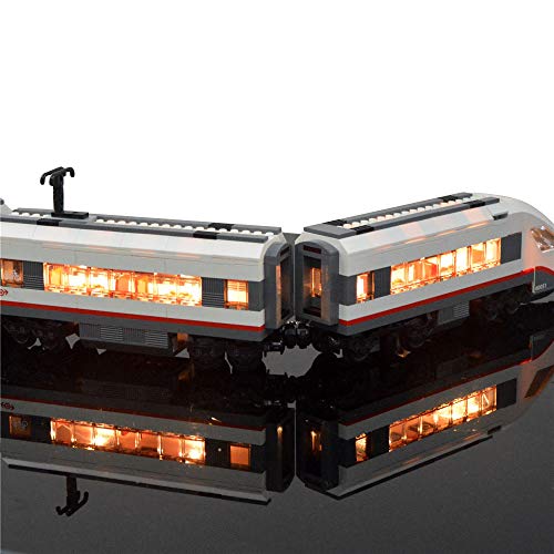 LIGHTAILING Conjunto de Luces (Tren De Pasajeros De Alta Velocidad) Modelo de Construcción de Bloques - Kit de luz LED Compatible con Lego 60051 (NO Incluido en el Modelo)