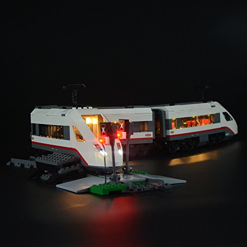 LIGHTAILING Conjunto de Luces (Tren De Pasajeros De Alta Velocidad) Modelo de Construcción de Bloques - Kit de luz LED Compatible con Lego 60051 (NO Incluido en el Modelo)