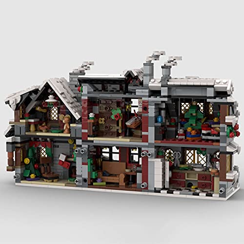 Likecom MOC-79497, 1520 piezas, diseño de casita navideña, juguete de construcción para el día de invierno, coleccionable, diseñado y con licencia de Little_Thomas, compatible con Lego