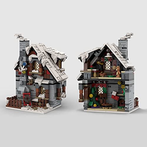 Likecom MOC-79497, 1520 piezas, diseño de casita navideña, juguete de construcción para el día de invierno, coleccionable, diseñado y con licencia de Little_Thomas, compatible con Lego