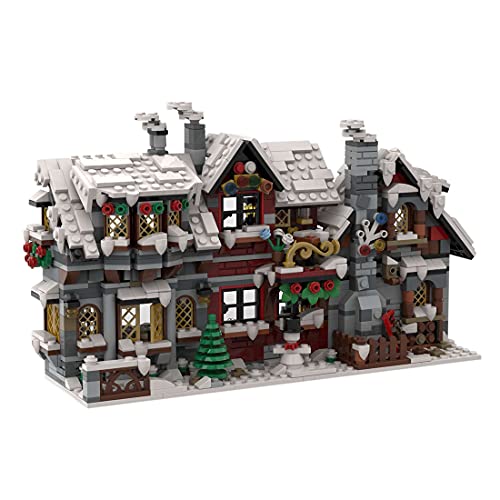 Likecom MOC-79497, 1520 piezas, diseño de casita navideña, juguete de construcción para el día de invierno, coleccionable, diseñado y con licencia de Little_Thomas, compatible con Lego