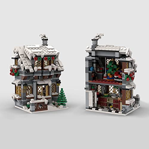 Likecom MOC-79497, 1520 piezas, diseño de casita navideña, juguete de construcción para el día de invierno, coleccionable, diseñado y con licencia de Little_Thomas, compatible con Lego