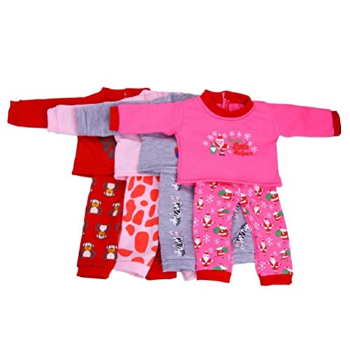 LILITRADE Pijama de muñeca ropa de dormir hermosa muñeca ropa de muñeca para niña americana de 18 pulgadas de viaje niña hermosa muñeca regalo para niños - jirafa rosa