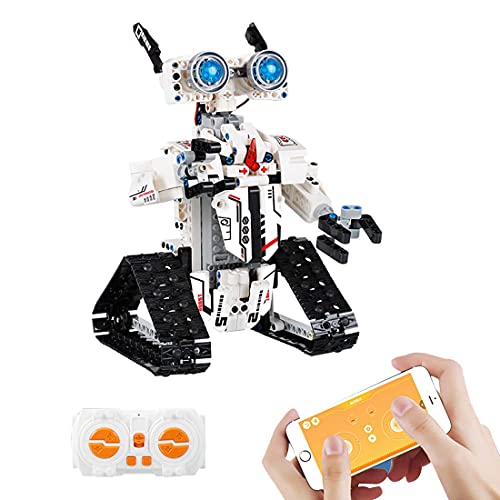 LINANNAN Buen Robot Inventor Kit de robóticos Bloques de construcción, aplicación de Juguete Interactivo programable con Control Remoto para niños, Toy Toy Compatible con Lego Robot, 467PCS