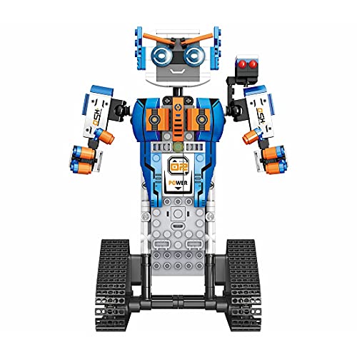 LINANNAN Buen Robot Inventor Kit de robóticos Bloques de construcción, aplicación de Juguete Interactivo programable con Control Remoto para niños, Toy Toy Compatible con Lego Robot, 447PCS