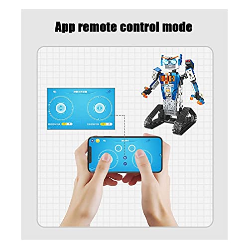 LINANNAN Buen Robot Inventor Kit de robóticos Bloques de construcción, aplicación de Juguete Interactivo programable con Control Remoto para niños, Toy Toy Compatible con Lego Robot, 447PCS