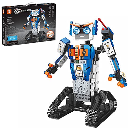 LINANNAN Buen Robot Inventor Kit de robóticos Bloques de construcción, aplicación de Juguete Interactivo programable con Control Remoto para niños, Toy Toy Compatible con Lego Robot, 447PCS