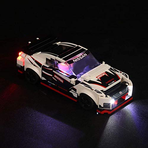 LINANNAN Light Set para Lego Speed ​​Champions Nissan GT-R NISMO 76896, Kit de iluminación LED Compatible con los campeones de Velocidad Lego Nissan GT-R Nismo (Modelo Lego no Incluido)