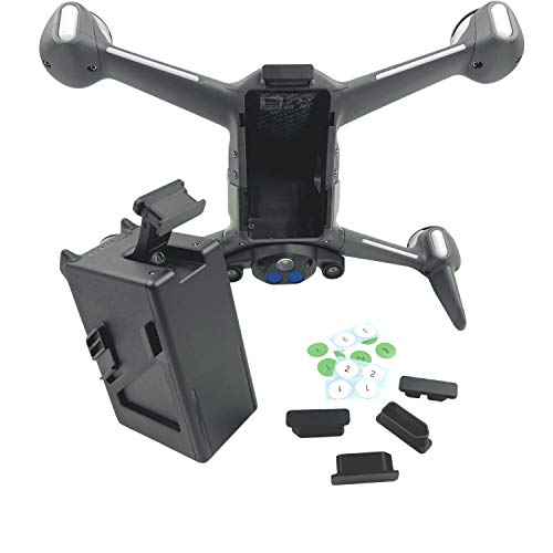 Linghuang Tapa de Polvo para DJI FPV Tapa de Terminal de Batería Enchufe de Silicona para Puerto de Carga de Drones y Protector