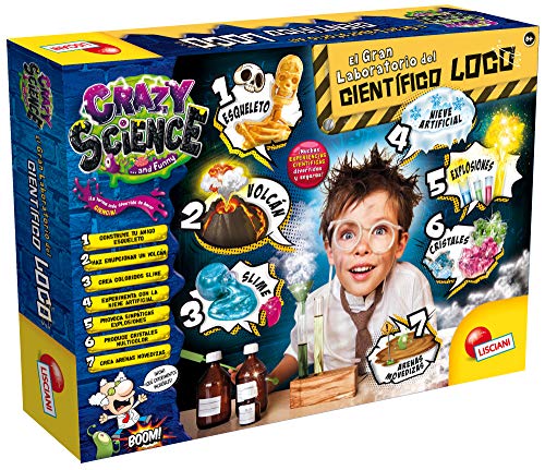 Lisciani - Crazy Science - El gran laboratorio del científico loco - Juego educativo científico para niños a partir de 8 años(ES68654)