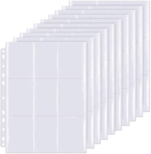 LISOPO 270 bolsillos, 30 páginas por 9 páginas (pantalla de doble cara), tamaño estándar, carpeta de colección, neutral, transparente, accesorios para cartas coleccionables