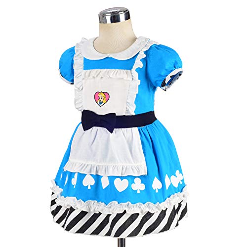 Lito Angels Vestido de alicia en el país de las maravillas para bebé niña Disfraz de Halloween Fiesta Cumpleaños Ropa de Verano Talla 18-24 meses