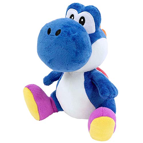 Little Buddy Peluche Relleno Yoshi en Azul Oscuro Super Mario Bros, 15,24 cm