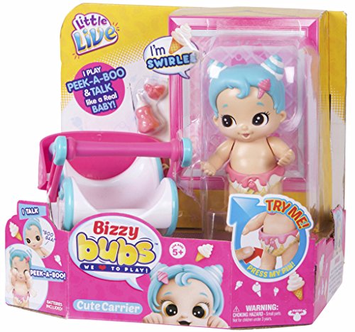 Little Live Bizzy Babies- Bebé con capazo Swirlee (Famosa 700013993)