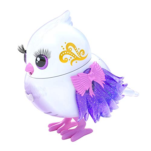 Little Live Pets Lil' Bird – Tweeterina – Paquete Individual de pajarito Cabeza móvil, más de 20 Sonidos de Aves, reacciona al Tacto (Moose Toys 26029)