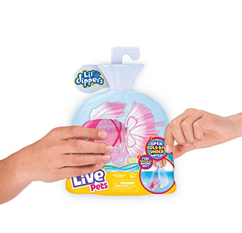 Little Live Pets Little Live Pets 26159 Lil' Dippers – Bellariva Lil' Dippers de Little Live Pets con Efecto «Wow» al desempaquetar en Agua y Alimentar interactivamente.