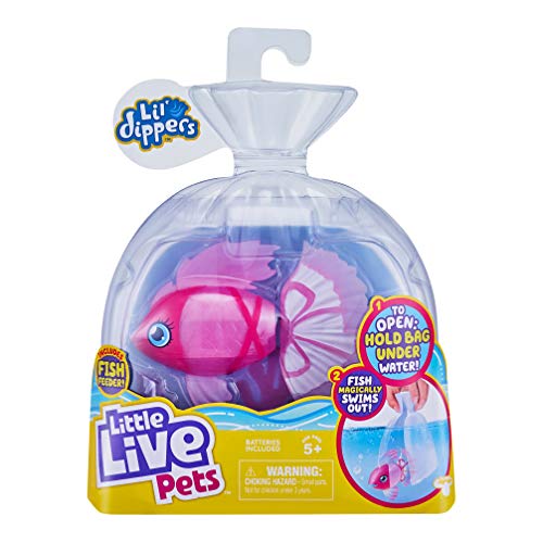 Little Live Pets Little Live Pets 26159 Lil' Dippers – Bellariva Lil' Dippers de Little Live Pets con Efecto «Wow» al desempaquetar en Agua y Alimentar interactivamente.