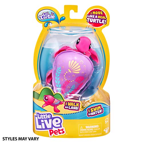 Little Live Pets-Los Estilos de Tortuga Pueden Variar. (Moose 26204)