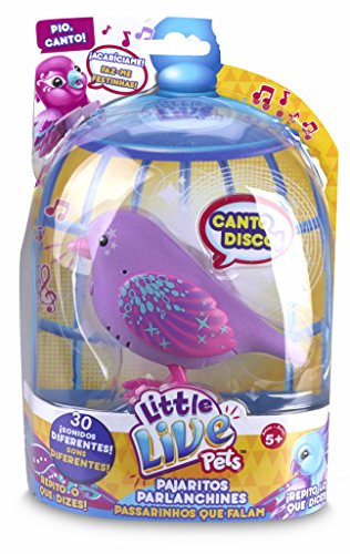 Little Live Pets - Pájaro Disco Daisy, Color Lila (Famosa 700012881F)