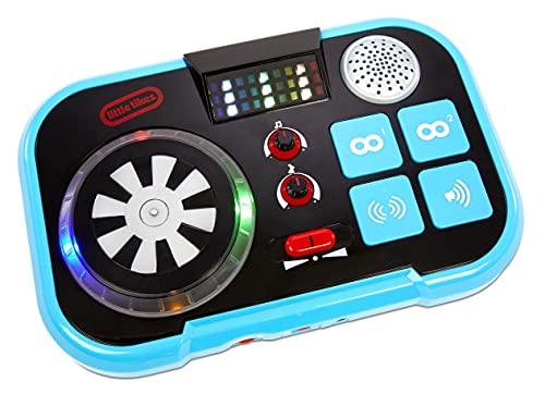 Little Tikes My Real Jam Mezclador de DJ con funda, Cuatro modos de juego, control de volumen, conectividad Bluetooth, Fomenta el juego creativo e imaginativo, Edad: 3+ años