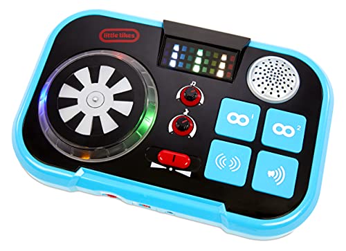 Little Tikes My Real Jam Mezclador de DJ con funda, Cuatro modos de juego, control de volumen, conectividad Bluetooth, Fomenta el juego creativo e imaginativo, Edad: 3+ años