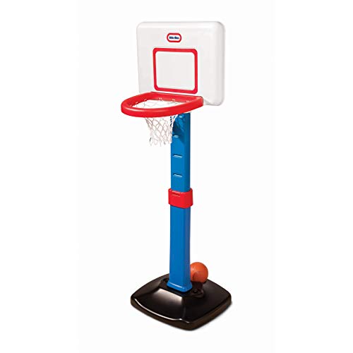 Little Tikes TotSports Canasta y Tablero de Baloncesto - Altura Ajustable - De 18 Meses a 5 Años