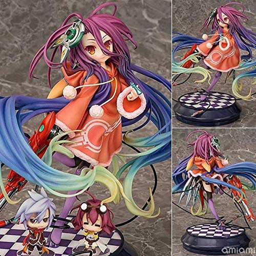 lkw-love No Game No Life: Figura de PVC Shiro (Escala 1: 7) - Escultura Muy Detallada - Altura 22 Cm