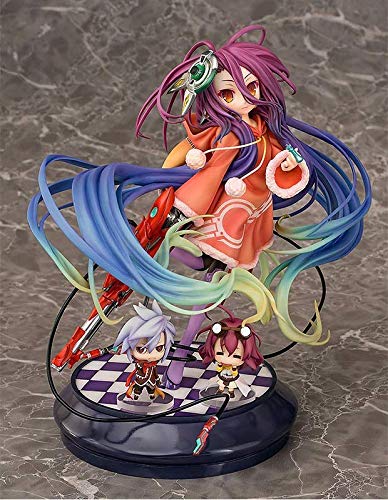 lkw-love No Game No Life: Figura de PVC Shiro (Escala 1: 7) - Escultura Muy Detallada - Altura 22 Cm