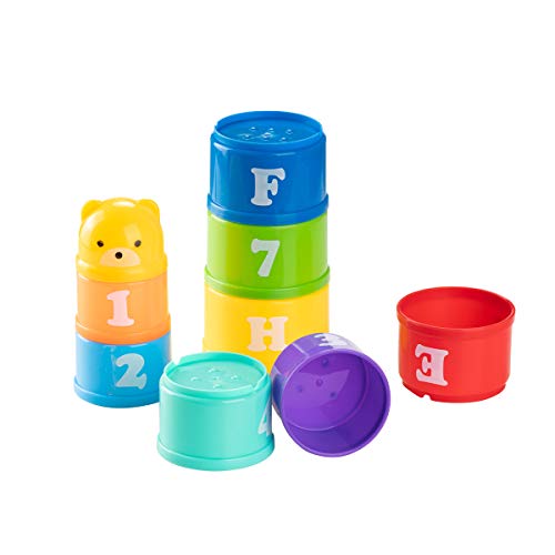 Locisne Cubo apilables Taza Jugetes, números Coloridos Animales Letras del alfabto Lindos Juguetes educativos apilables Torre apilable