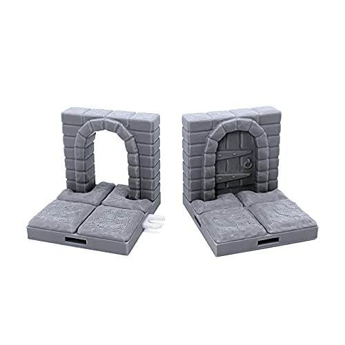 Lock Dungeon Tiles - Juego de rol para Puertas y entradas, paisajes de Terreno de 28 mm en Miniatura Juego de rol, Impreso en 3D, se Puede Pintar EnderToys