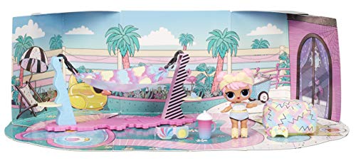 LOL Surprise Furniture - Con Muñeca Dawn y Más de 10 Sorpresas - Juego Plegable para Muñecas en Miniatura - Compatible con Casa OMG - Serie 4 - Muñecas Coleccionables para Niños a Partir de 3 Años