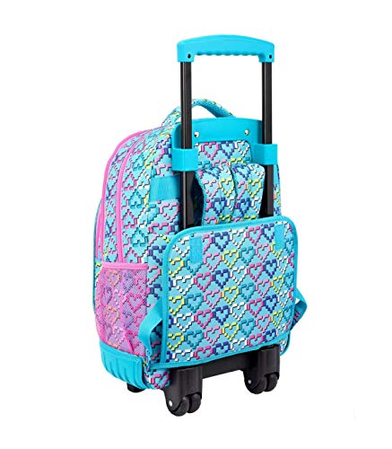 LOL Surprise Hearts Mochila Grande con Ruedas, Carro Fijo, Multicolor, Trolley