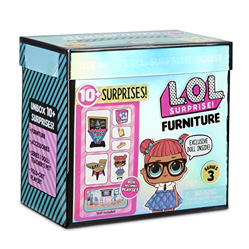 LOL Surprise Muñecas Coleccionables para Niñas , Con 10 Sorpresas y Accesorios , Teacher's Pet , Mobiliario Serie 3