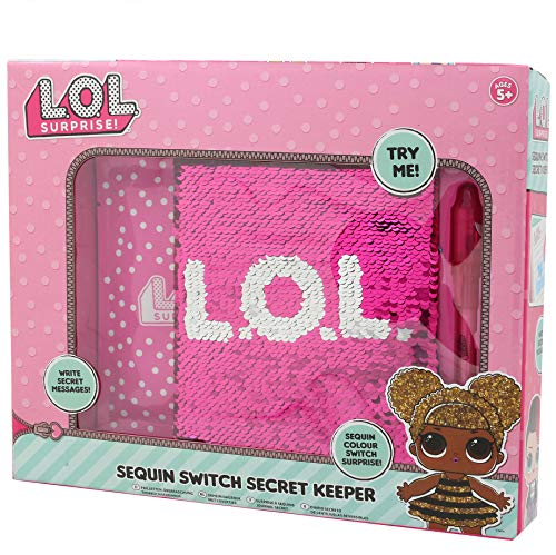 L.O.L. Surprise!-Pasa el ratón por Encima de la Imagen para ampliarla Diario Secreto para Niña Libreta d, Color Rosa 1 LR44