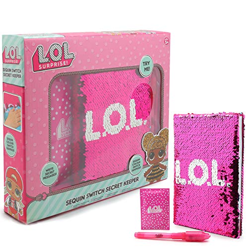 L.O.L. Surprise!-Pasa el ratón por Encima de la Imagen para ampliarla Diario Secreto para Niña Libreta d, Color Rosa 1 LR44