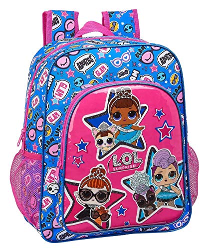 LOL Surprise Together Mochila Junior Niña Adaptable Carro, Multicolor