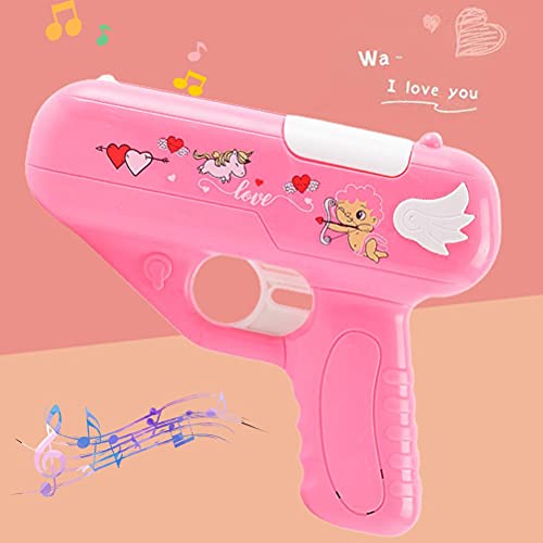 Lollipop Gun Candy Gun Toy, juguete de almacenamiento de piruletas para niños, juguete de lanzamiento de piruletas sorpresa para video de pistola TIK Tok, ideas creativas,con luz y sonido (rosa)