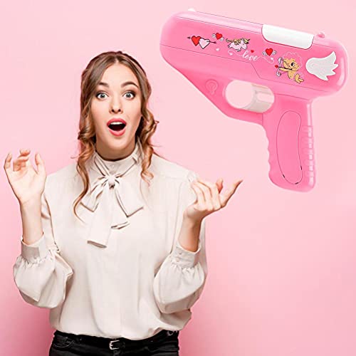 Lollipop Gun Candy Gun Toy, juguete de almacenamiento de piruletas para niños, juguete de lanzamiento de piruletas sorpresa para video de pistola TIK Tok, ideas creativas,con luz y sonido (rosa)