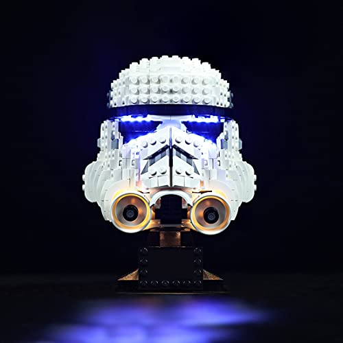 Lommer Juego de iluminación para casco Lego 75276 Star Wars Stormtrooper de Stormtrooper de Lego 75957 (no incluye modelo Lego).