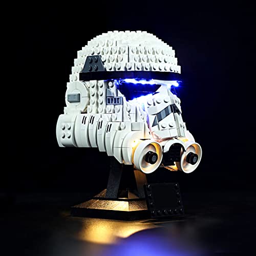 Lommer Juego de iluminación para casco Lego 75276 Star Wars Stormtrooper de Stormtrooper de Lego 75957 (no incluye modelo Lego).