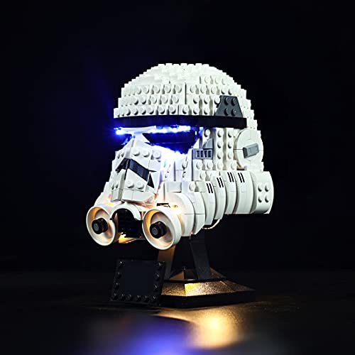 Lommer Juego de iluminación para casco Lego 75276 Star Wars Stormtrooper de Stormtrooper de Lego 75957 (no incluye modelo Lego).