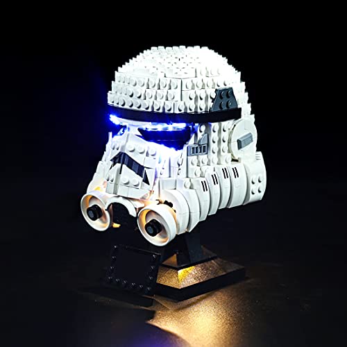 Lommer Juego de iluminación para casco Lego 75276 Star Wars Stormtrooper de Stormtrooper de Lego 75957 (no incluye modelo Lego).