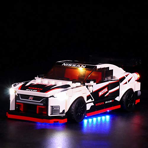 Lommer Juego de iluminación para Lego Speed Champions 76896 – Nissan GT-R NISMO blanco, kit de luz LED compatible con el modelo Lego 76896 (no incluye el modelo Lego).